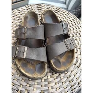 Birkenstock Arizona Birkibuc Women's Sandals Mocha Brown US 7 38 EU Used